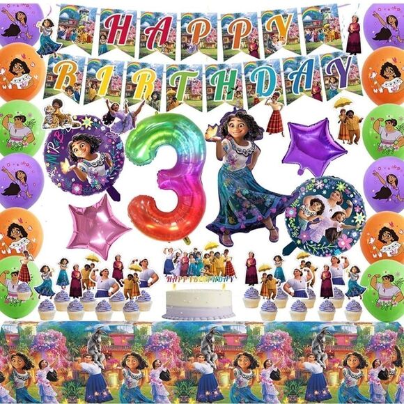 NWT Encanto Birthday Party Supplies, Encanto Party Decorations For 3rd Birthday - Picture 1 of 7